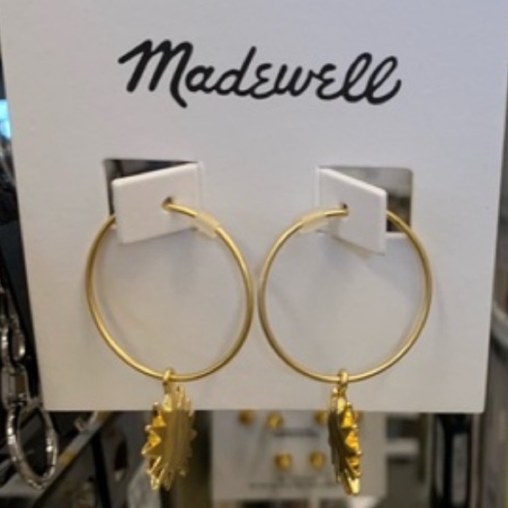 Madewell Sunburst hoop earrings - Picture 4 of 5